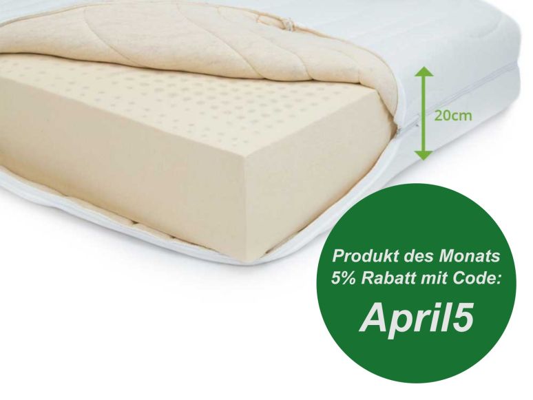 Naturlatex Deluxe -20cm